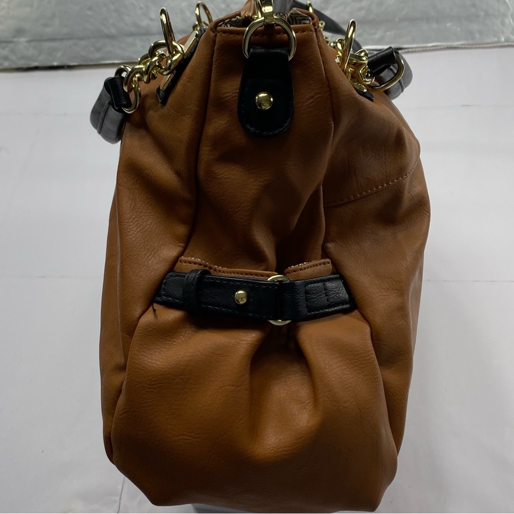 STEVE MADDEN Brown Shoulder Bag Purse Faux Leather - Picture 8 of 15
